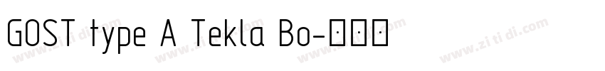 GOST type A Tekla Bo字体转换